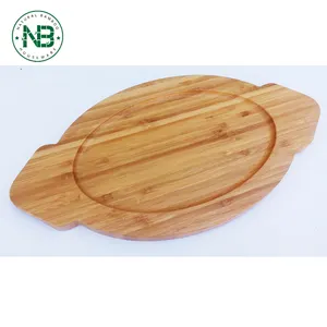 Alta calidad 100% madera natural de bambú Placa de alimentación del bebé