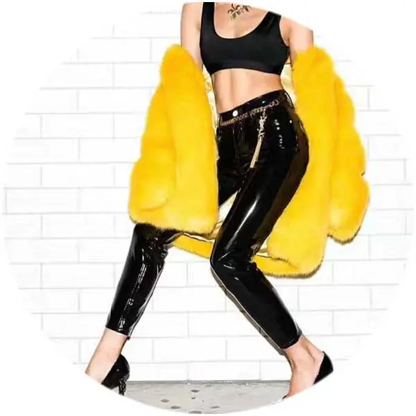 C1036 New Arrival Hot Lady Fashion Black Long Sexy Tight Bodycon Pu Leather Pants For Women Club Wear