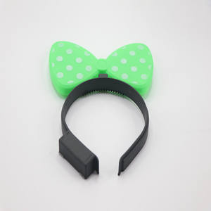 파티 Bowknot 머리띠 글로우 LED 깜박이 조명 활 미니 깜박이 빛 헤어 밴드 걸쇠 - Product Image 6