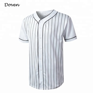 Antibacterial anti-UV breathable ピンストライプブランク baseball jerseys - Product Image 1
