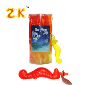 Gelatina de sabor afrutado en forma de caballito de mar, bebida en frasco - Product Image 1