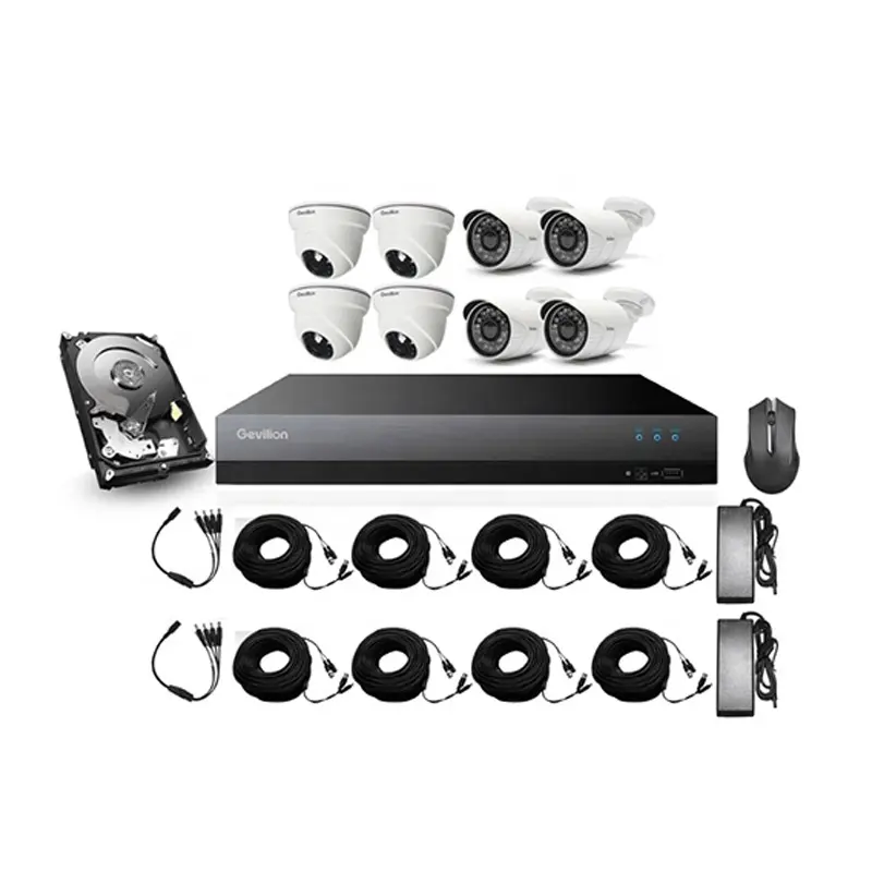 2mp DIY de vigilancia de seguridad sistema de grabación 4CH 8CH 16CH 32CH 5 en 1 XVR KIT de TVI sistema de cámaras de CCTV