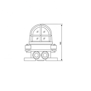 Lumière pendante imperméable extérieure incandescente marine DS7-1M de travail de lumière - Product Image 4