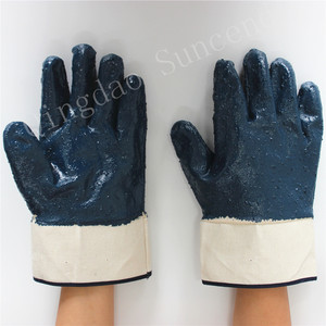 Glove nitrile rugged full Fist Musketeer Hycron type with Points - Product Image 3