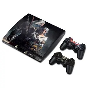 ملصق جلدي لـ Playstation 3 Slim Console شارات لـ PS3 Slim Controller من الفينيل