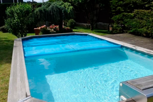 Fournisseur d'usine, couverture de <span class=keywords><strong>piscine</strong></span> manuelle en plastique à bulles PE personnalisée, rétractable - Product Image 3