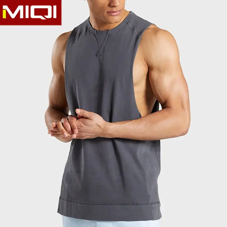 Camiseta sin mangas para hombre, ropa de Yoga holgada, para gimnasio, ecológica, Etiqueta Privada