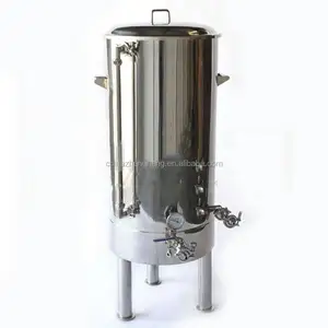 Stainless steel mash tank with liquor gauge,thermometer