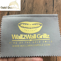 Maßgefertigtes Vierschichtiges Silber-Gold Schmuckpoliertuch 100% Polyester Mikrofaser Stoff REACH RoHS Zertifiziert AZO-Frei für Uhren