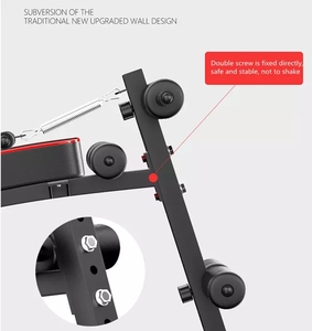 Panca Inclinata Regolabile per Addominali in Acciaio/Metallo, Attrezzatura <span class=keywords><strong>Fitness</strong></span> per Esercizi Muscolari - Product Image 5