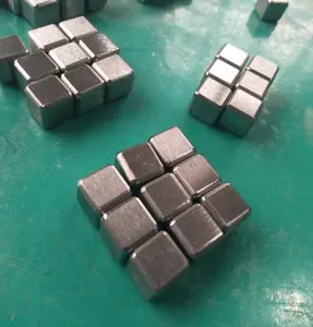 20mm 1.5 cube pure metal 1kg tungsten cube