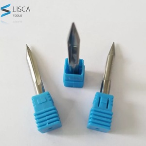 8mm shank זוגי חלילי חריטה קצת טונגסטן קרביד CNC סוף טחנות עץ חריטת סכין