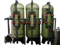 Systèmes de traitement de l'eau d'échangeur d'ions à lit mixte d'anions cationiques systèmes de filtre à eau colonne de verre de navire de résine échangeuse d'ions