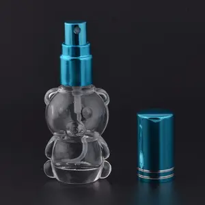 MUB 8ml प्यारा refillable इत्र की शीशी मिनी भालू आकार ग्लास इत्र की बोतलें इत्र के लिए स्प्रे की बोतल