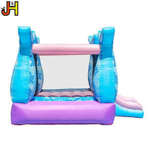 Piccola Casa <span class=keywords><strong>di</strong></span> Rimbalzo Gonfiabile Mermaid Castello gonfiabile Casa Con Ventilatore <span class=keywords><strong>di</strong></span> Aria Per I Bambini Del Partito - Product Image 4