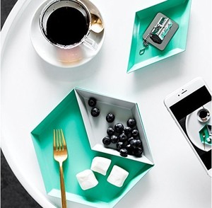 Losange <span class=keywords><strong>Assiette</strong></span> à <span class=keywords><strong>Dessert</strong></span> Assiettes À Pain En Métal Steak Plat <span class=keywords><strong>Assiette</strong></span> Petit-Déjeuner Plateau de <span class=keywords><strong>Service</strong></span> - Product Image 4