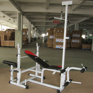 <span class=keywords><strong>Banc</strong></span> <span class=keywords><strong>de</strong></span> <span class=keywords><strong>musculation</strong></span> multifonctionnel pour la maison, <span class=keywords><strong>banc</strong></span> inclinable avec <span class=keywords><strong>poulie</strong></span> et plaque <span class=keywords><strong>de</strong></span> poids réglable - Product Image 4