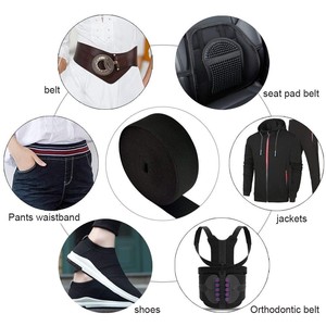 Bande <span class=keywords><strong>élastique</strong></span> tricotée à <span class=keywords><strong>coudre</strong></span> noire et blanche pour vêtement - Product Image 5