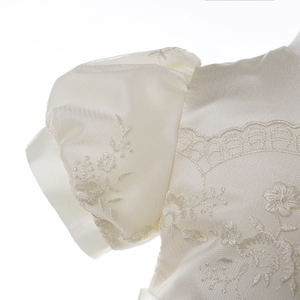 Nuovo Arrivo: Elegante Abito da Battesimo in Pizzo Champagne per Neonati, Vestito Lungo per Cerimonia - Product Image 3