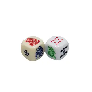 Custom poker dice D6 gravierte spiel würfel