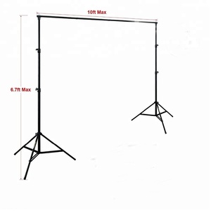 3 m 10Ft Nhiếp Ảnh Hỗ Trợ Nền Đứng Ảnh Backdrop Crossbar Kit Có Thể Điều Chỉnh - Product Image 1
