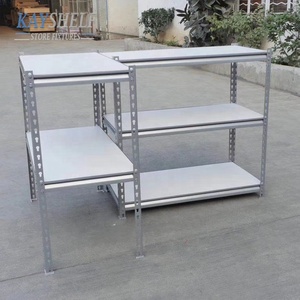 متعددة الوظائف معدن الصلب مستودع التخزين رفوف زاوية مشقوق برشام بولتليس الرف - Product Image 4