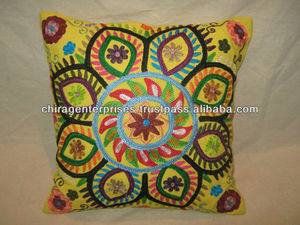 Luxuriating Decorative Indian Embroidered <b>Cushion</b> Cover Suzani Pillows <b>Cushion</b> Jaipuri Suzani <b>Cushion</b> Cover At Factory Price - Product Image 2