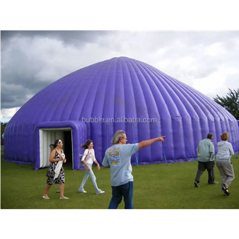 Очаровательная пурпурная надувная купольная палатка/круглая надувная палатка на крышу