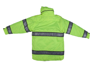 High Visibility Yellow Silver <strong>Reflective</strong> Strip Night <strong>Cycling</strong> Running Sports Custom Logo Wholesale Safety <strong>Jacket</strong> - Product Image 4