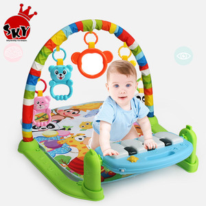 3 in 1 tappetino da gioco per bambini giocattoli da palestra per bambini sonagli di illuminazione morbida giocattoli musicali per bambini giocattoli educativi gioca <span class=keywords><strong>a</strong></span> pianoforte palestra regali per bambini - Product Image 4