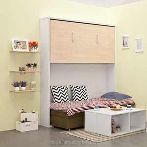 Juegos <span class=keywords><strong>de</strong></span> muebles <span class=keywords><strong>de</strong></span> dormitorio duraderos, montado en la <span class=keywords><strong>pared</strong></span>, plegables, ahorra espacio, camas <span class=keywords><strong>de</strong></span> madera, <span class=keywords><strong>literas</strong></span> con sofá - Product Image 4