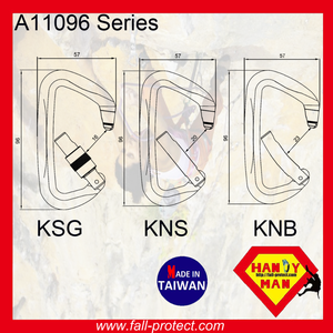 25KN D Type Mountain Climbing Straight Gate Aluminum Carabiner - Product Image 6