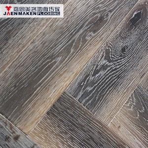 <span class=keywords><strong>Parquet</strong></span> en chêne blanc brossé à chevrons, multicouche, moderne - Product Image 4