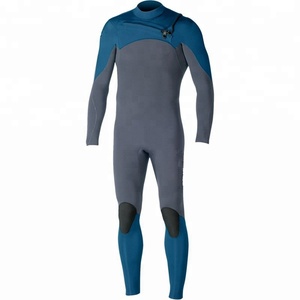 Combinaisons de plongée personnalisées en néoprène imperméable avec logo GBS 4/3 pour hommes, fermeture éclair sur la poitrine, pour le surf et la plongée en eau froide, vente en gros - Product Image 3