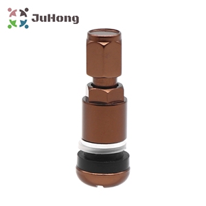 Vanne de <span class=keywords><strong>pneu</strong></span> en aluminium anodisé, marron MS525AL, convient à la plupart des voitures, outils de réparation de pneus/vente en gros - Product Image 2