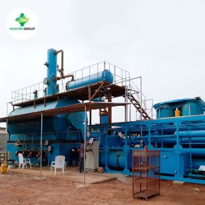 Plastic tyre pyrolysis oil distillation plant suppliers used engine oil refining machine to diesel