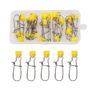 30 pz/scatola plastica testa pesca Snap girevole ad alta potenza lenza Sinker Slides con 8 # in acciaio inox Duo Lock Snap - Product Image 2