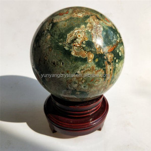 Pulido natural gran selva jasper bola <span class=keywords><strong>de</strong></span> cristal <span class=keywords><strong>de</strong></span> cuarzo esferas <span class=keywords><strong>de</strong></span> piedra - Product Image 5