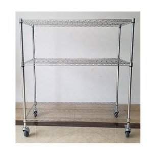 Công Nghiệp Nhiệm Vụ Nặng Nề 4-5 Lớp Chrome Dây Kệ Lưu Trữ Giá Có Thể Điều Chỉnh Lớp - Product Image 3