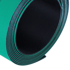 Sabuk datar antistatik elastis 1.5mm hijau/hitam digunakan pada mesin tekstil - Product Image 6