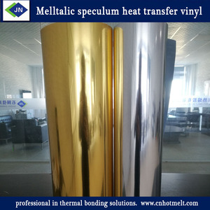 Película de lámina de espéculo Melltalic, película de grabado, ropa, camiseta, <span class=keywords><strong>vinilo</strong></span> de transferencia térmica de TPU dorado plateado - Product Image 2