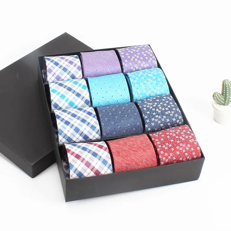 Dacheng Wholesale Latest Fashion Box Packaging Mix Tie Gift Set Men