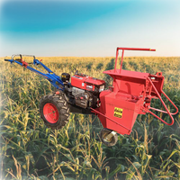 Moissonneuse-batteuse manuelle pour maïs avec tracteur monté