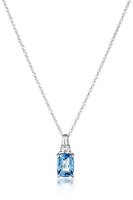 Pierre porte-bonheur en argent Sterling 925, ensemble de bijoux en topaze Halo cœur pour femmes