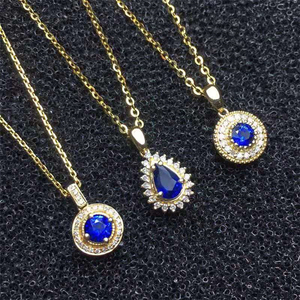 <span class=keywords><strong>Collar</strong></span> <span class=keywords><strong>de</strong></span> lujo estilo Dubái con colgante <span class=keywords><strong>de</strong></span> <span class=keywords><strong>zafiro</strong></span> Natural, joyería <span class=keywords><strong>de</strong></span> oro <span class=keywords><strong>de</strong></span> 18k, <span class=keywords><strong>collar</strong></span> con Colgante <span class=keywords><strong>de</strong></span> Piedra <span class=keywords><strong>de</strong></span> Sri Lanka - Product Image 3