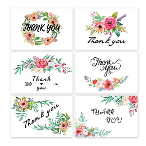 Personnalisé Merci Fête Joyeux <span class=keywords><strong>Anniversaire</strong></span> Invitation Romantique Fleur Cadeau Papier Fait Main Carte <span class=keywords><strong>De</strong></span> Voeux - Product Image 3