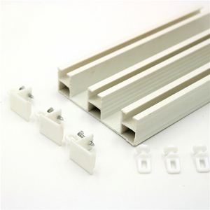 Высококачественные пластиковые направляющие из ПВХ для раздвижных занавесок, направляющие для занавесок, раздвижные направляющие для украшения дома - Product Image 1