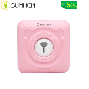 Imprimante <span class=keywords><strong>PeriPage</strong></span> A6 Mini avec batterie au lithium intégrée, étiquettes autocollantes, imprimante de poche avec interface micro USB - Rose - Product Image 2