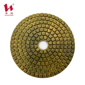 Huaxing Diamant werkzeuge 100mm Schleif polier pad für Granit Marmor Beton Großhandel