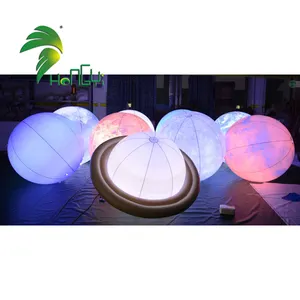 Decorative LED Lighted Sun/Earth/Moon/Jupiter/Saturn/Uranus/Neptune/Mercury/Venus/Mars Bowling Balls Inflatable Planet Balloons